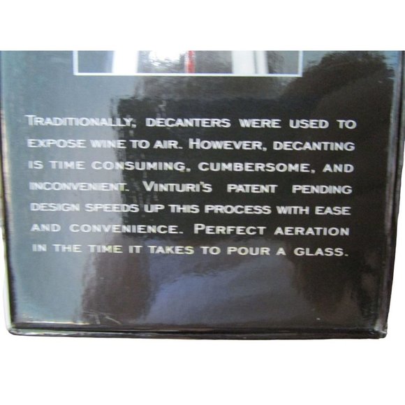 Vinturi Essential Wine Aerator New Stand Sediment Filter Travel Pouch IOB - Picture 6 of 12
